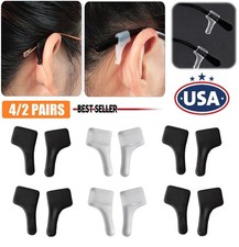8 Anti Slip Glasses Ear Hooks Tip Eyeglasses Grip Temple Holder Silicone USA