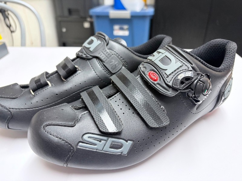 Men's Sidi Alba 2 Road Cycling Shoes Black EUR 42 New in Box SPD-SL NO RESERVE