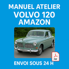 Manuel Atelier Volvo 120 Amazon 1966-1970 Revue Technique Français RTA CD PDF