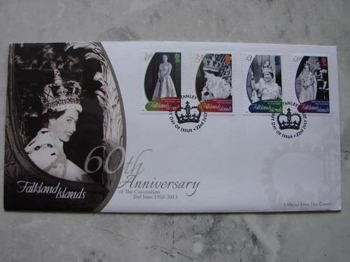 (K64)  FALKLAND ISLANDS 2013 CORONATION FDC