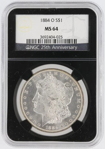 1884-O Morgan Silver Dollar NGC MS64 S$1 New Orleans Minted No Reserve