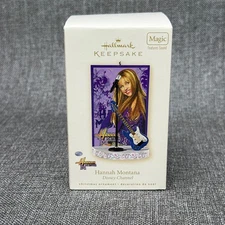 Hallmark Keepsake Hannah Montana Disney Ornament Magic Sound 2008 - NEW
