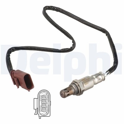 Lambdasonde Sensor Abgassteuerung DELPHI ES21347-12B1 für SKODA FABIA 3 Praktik