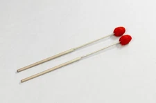 Vintage Musser M-6 Red Yarn (Med Hard) 2-Step Fiberglass Keyboard Mallets