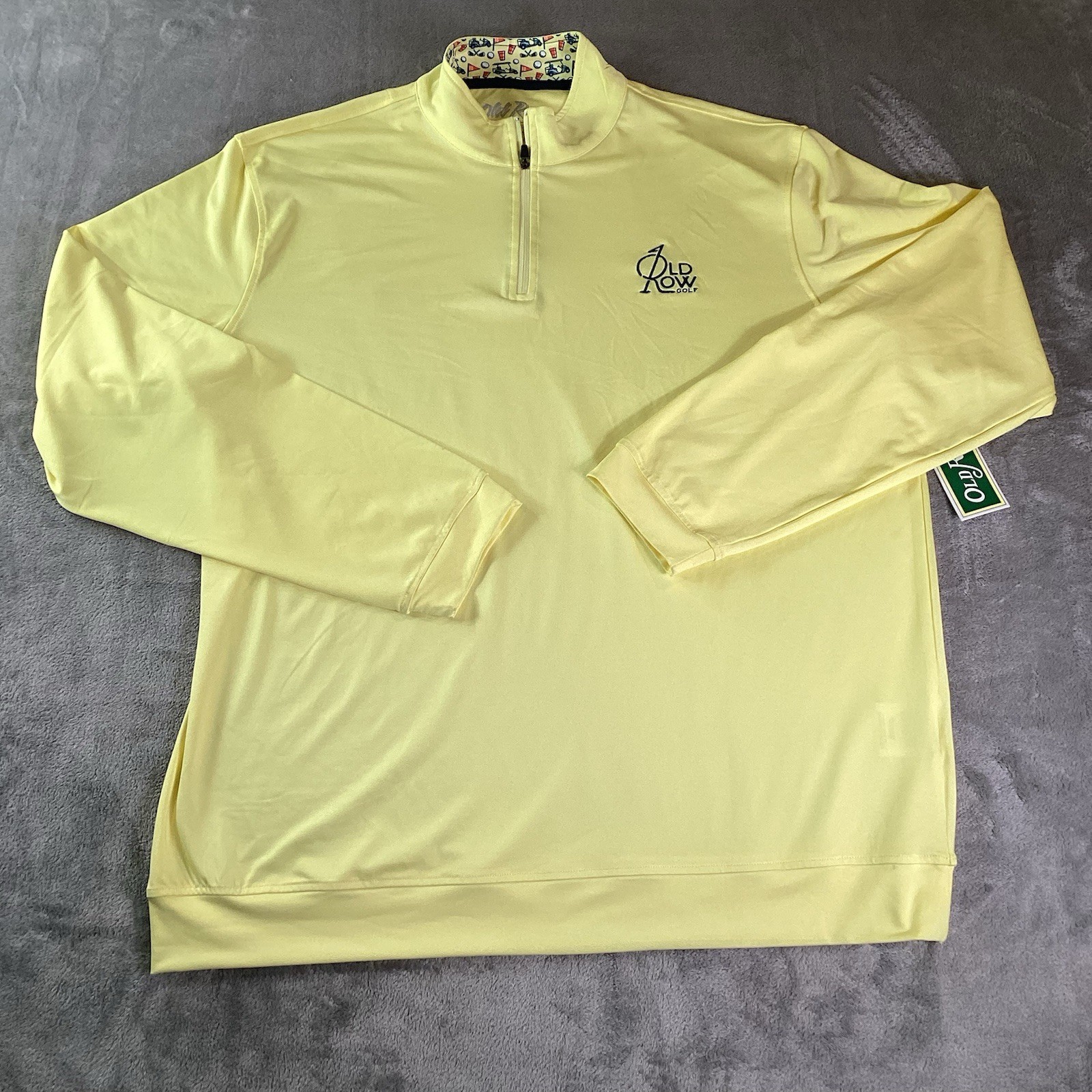 FILA Old Rowf Golft Shir Uo XL4 1 4 Ziplover Pullov Giall Nuo Conchette