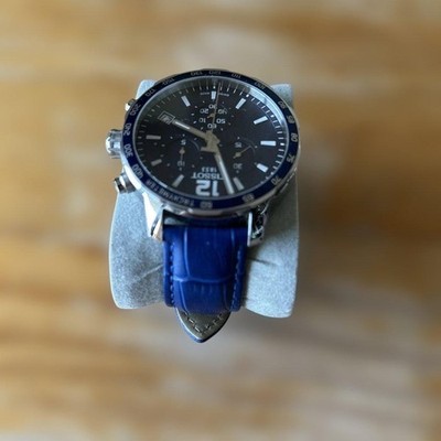 TISSOT Quickster Chronograph Blue Dial Quartz 42mm Watch w
