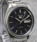 vintage seiko 5 automatic day date movemvent no. 6309A japan made men's watch.