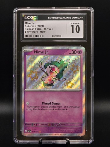 Mime Jr. graded CGC 10 for sale on eBay