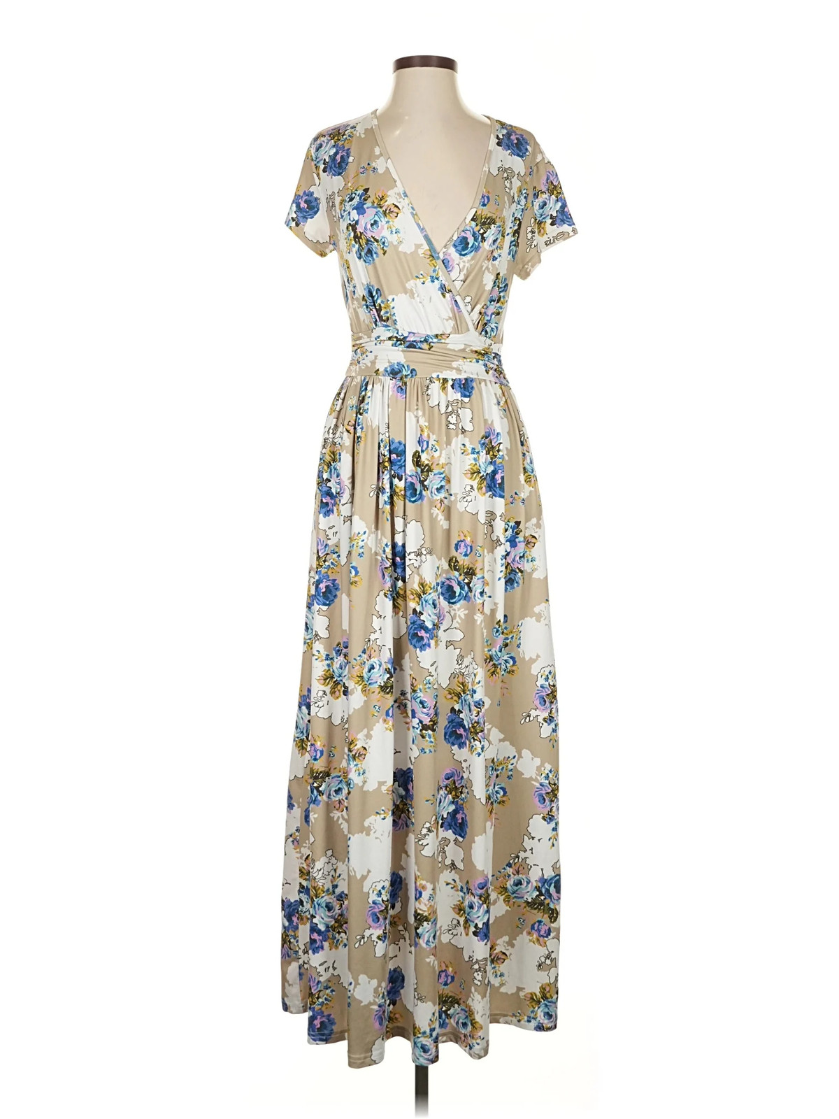 Ouges Women Blue Casual Dress S - image 1