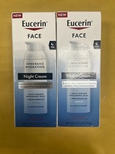 2 New Eucerin Face Immersive Hydration Night Cream PM - 2.5oz Each Box