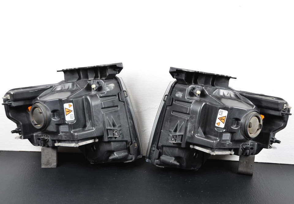 2011-2014 Ford F150 F-150 Left Right Xenon HID BLACK Headlight Set Pair OEM - Image 4 of 4