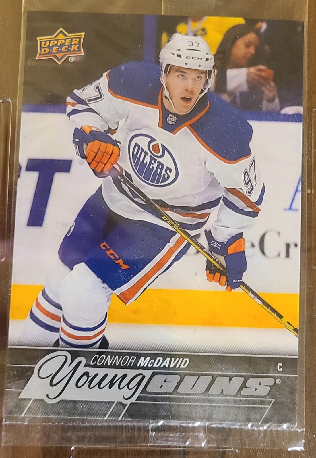 2015-16 Upper Deck Connor McDavid Young Guns #201 **OVERSIZED/JUMBO** PSA 8