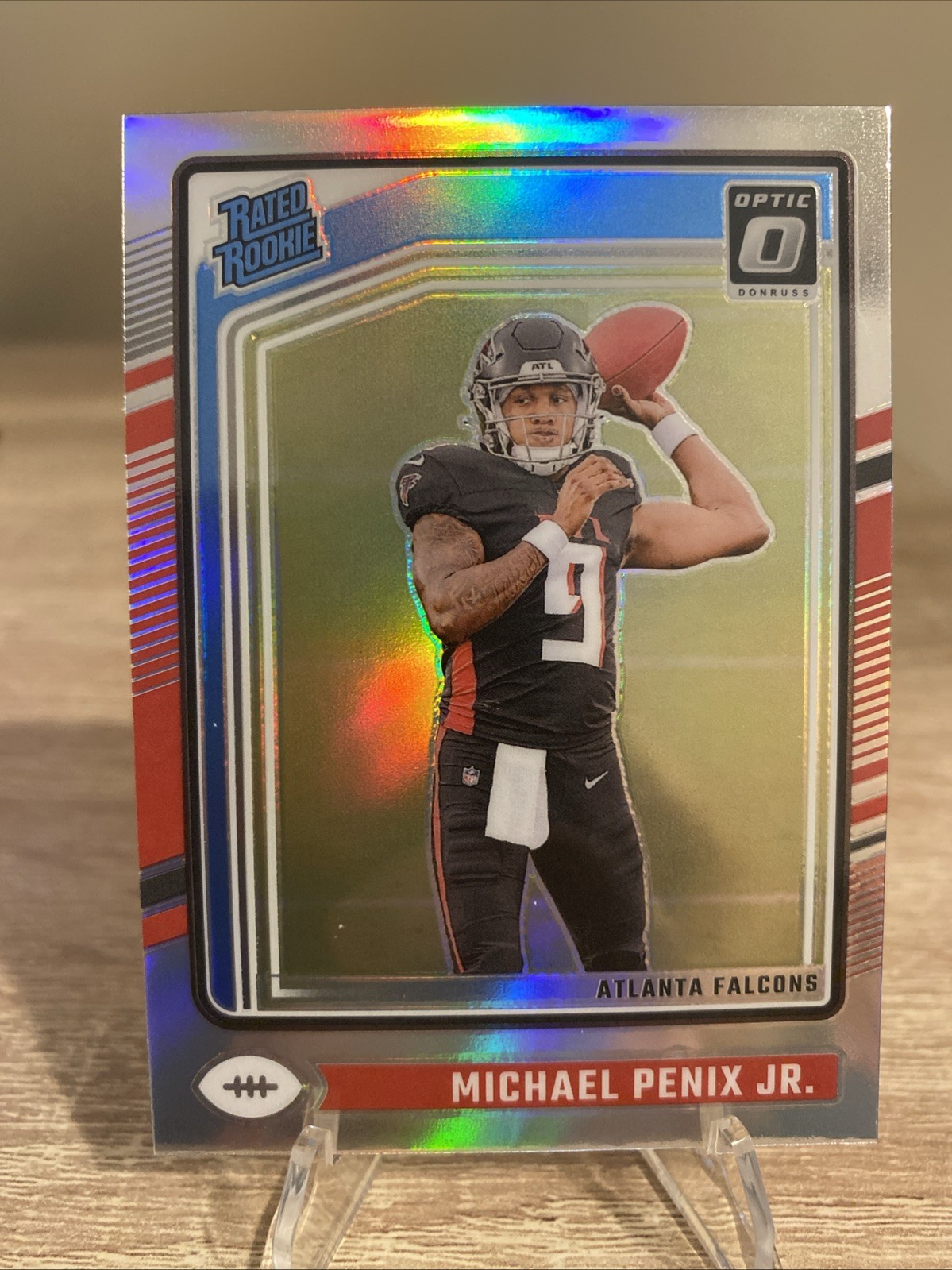 2024 Panini Donruss Optic Michael Penix Jr Rated Rookie Silver Holo Prizm #279