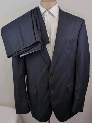 Coppley Biella Loro Piana 120's Herringbone Mens 2 Piece Suit Size 42R W36 X30.5