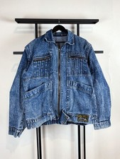 VTG AVANT GARDE JAPANESE GOLDEN GOOSE AMERICAN DENIM BOMBER JACKET 90s Y2K