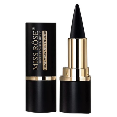 MISS ROSE Matte Black Gel Eyeliner Tool, Smudge Proof, Cream