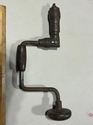 Vintage Hand Crank Drill Ratchet Tool Bit Brace