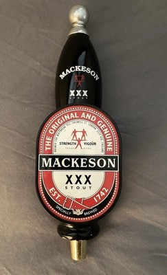 Mackeson XXX Stout Bar Beer Tap Handle 12 