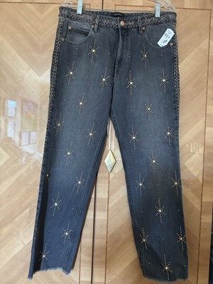 ISABEL MARANT Straight Leg Jeans in Grey/ NWT SZ 12 FR44, MSRP $1210