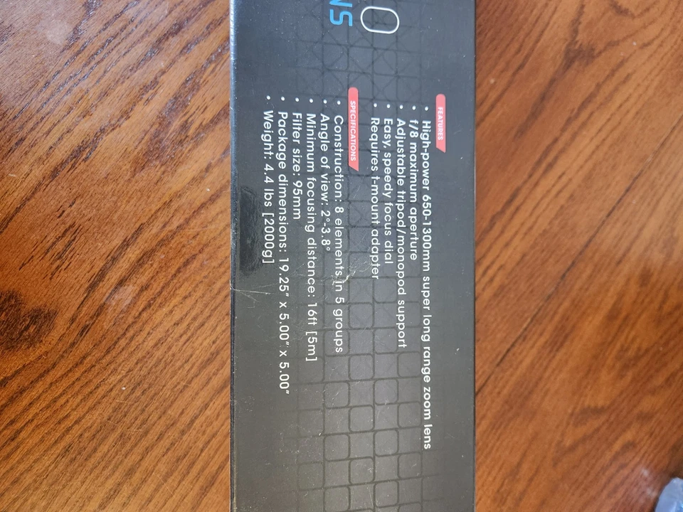 Bower Lens -650-1300mm / F-80 - High Resolution  - PHD - Image 3 of 4