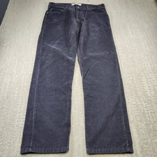 Levis 505 Corduroy Pants Men 36x32 Gray Straight Leg Regular Fit Y2K Cotton