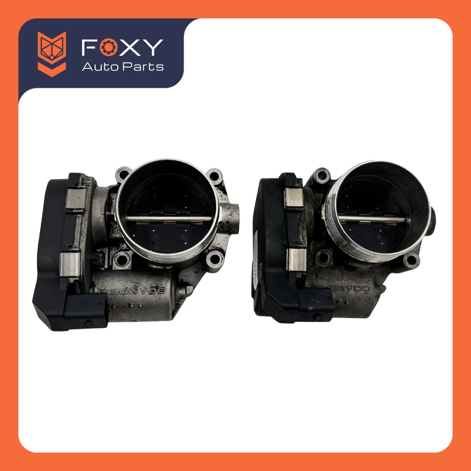 08-18 BMW 550i 650i 750i B6 B7 M5 M6 X5 X6 4.4L TWIN TURBO THROTTLE BODY SET 2 - Image 3 of 4