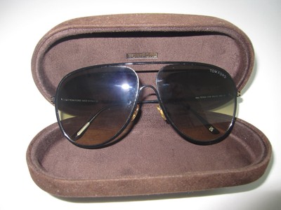 Tom Ford FT0924 01B 60 Men's Aviator Sunglasses - Black/Gray