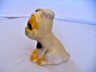 置物 CHALKWARE BULLDOG Chalkware Bulldog - Etsy