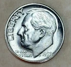 1955 Philadelphia Mint Roosevelt Dime - BU - FREE INSURED SHIPPING!