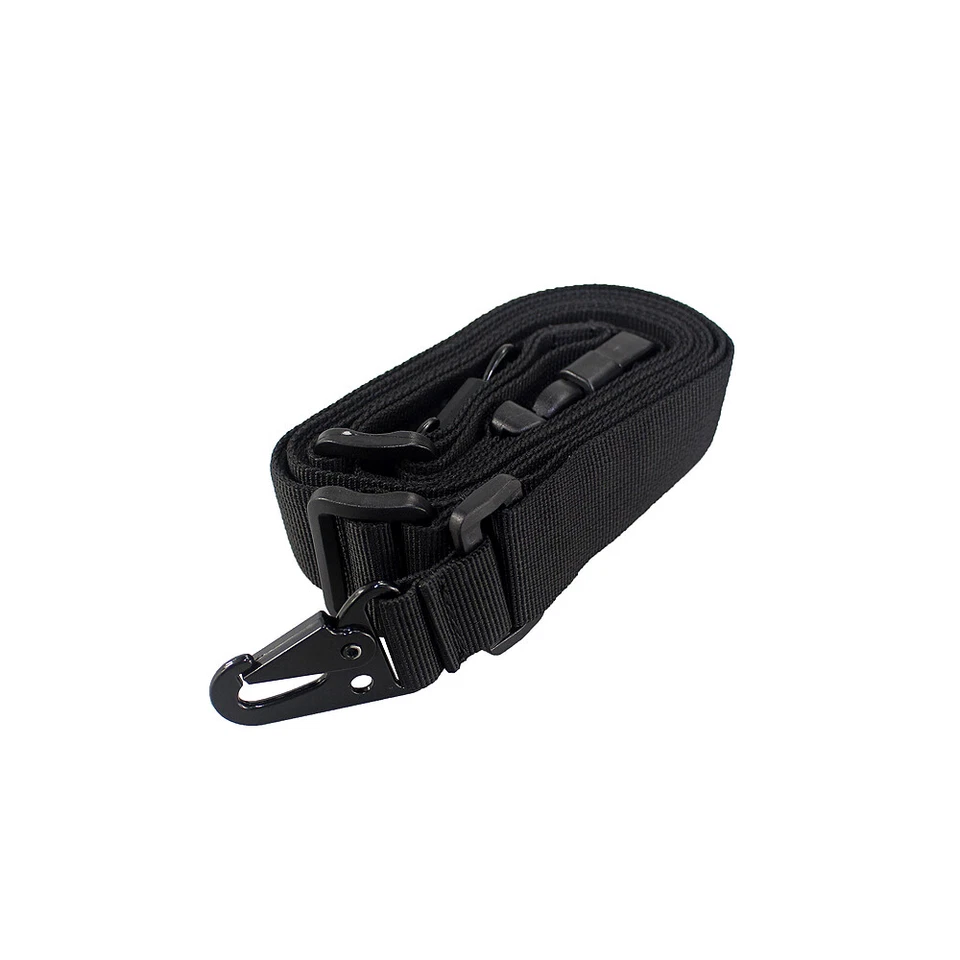 Tactical 3 Point Gun Sling Adjustable Rifle Gun Strap Quick Detach Mount Black - Image 2 of 4