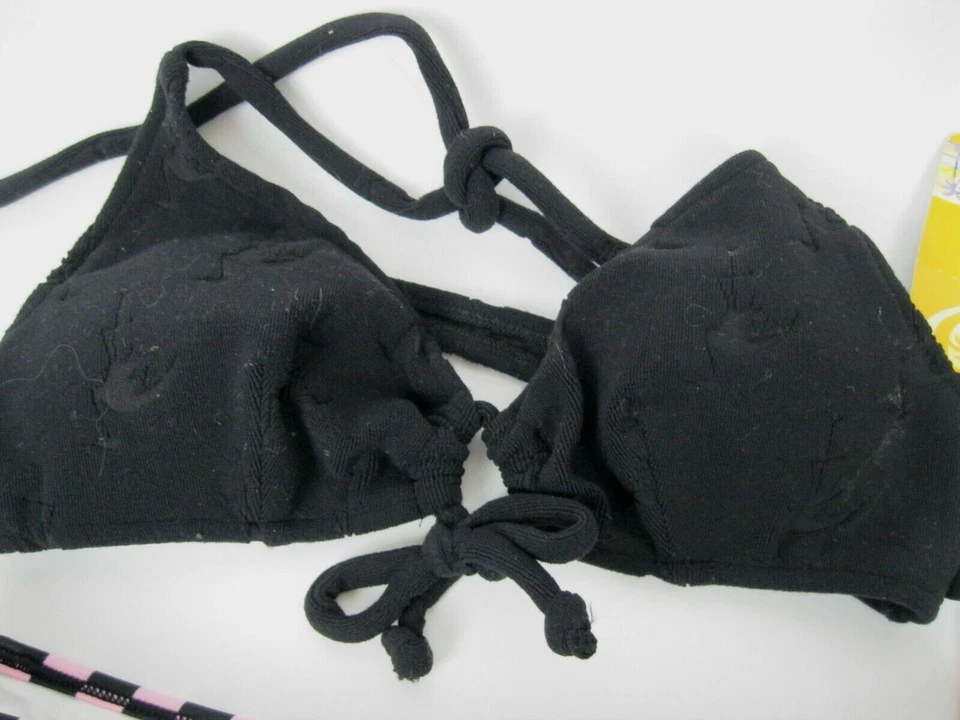 New Skechers Womens 2 Piece Bikini Swimsuit Skirt Checker Multi Color Size S  Foto 4 de 4