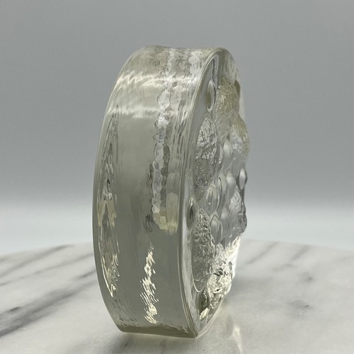 MCM Art Glass Bud Vase by Walther Kristallglas 1960s Made in Germany 4 1/2in - Picture 3 of 12