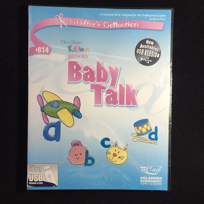 OESD Baby Talk Embroidery Designs Multi-format USB Drive #814 