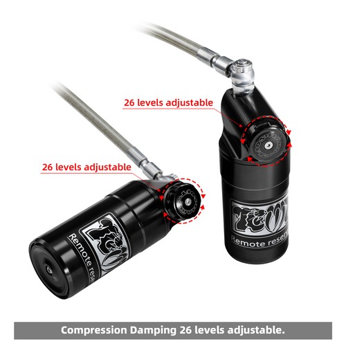 Remote Reservoir Rear Suspensions Shocks Fit For Harley Electra Road Glide 14-24 - Bild 13 von 20