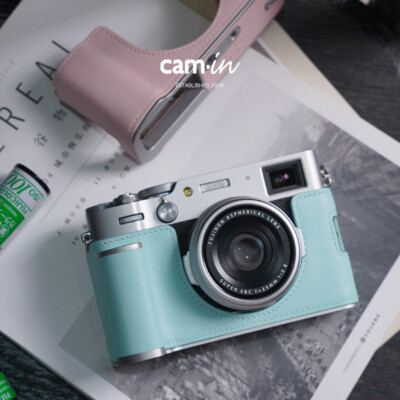 Cam-in Swift Leather Camera Half Case for Fujifilm X100vi Camera