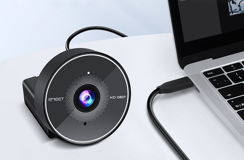Webcam 1080P Web Camera With Noise-Canceling Microphone USB PC Camera Computer - Picture 6 of 13