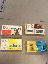 Lot Of Vintage Flash Bulbs And Bulb