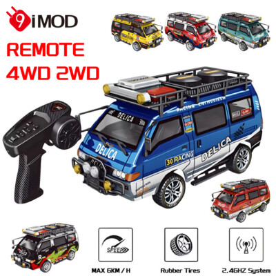 9IMOD 1:24 RC Delica Car Minibus 2WD/4WD 6km/h 2,4G mit steuerbarem Scheinwerfer