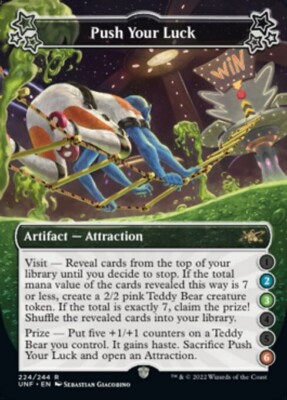 MTG Unfinity Attraction R Push Your Luck 2-3-6 #224a | eBay MTG Unfinity Attraction R Push Your Luck 2-3-6 #224a | eBay
