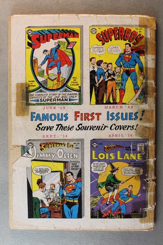 Giant Superman Annual #1 ~ 1960 ~ Reader, Low Grade, Has all pages - Picture 6 of 22