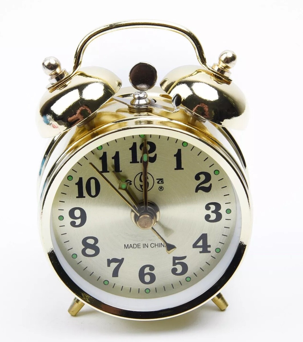 Classic Metal Mechanical Alarm Clock Manual Winding Bell