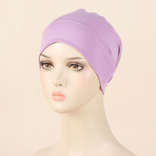 Muslim Women Turban Beanie chemo Caps Hair Loss Hijab Casual Islamic Headwear - Picture 59 of 100