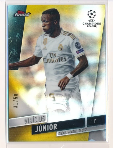 2019-20 Topps Finest UCL Gold Refractor /50 VINICIUS JR #64 Real Madrid 2nd year