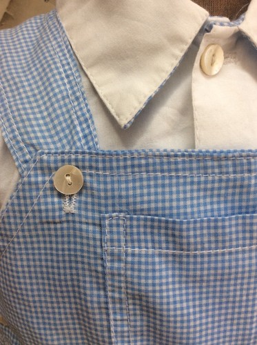 GINGHAM BOYs Short Overalls SET SHORTALLS NEW Da-Di-Da ZYNO Light Blue 6 12 m - Picture 10 of 10