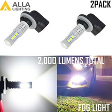 Alla Lighting Xenon White 881 Fog Light Bulb Driving Lamp Led Foglights For Cars