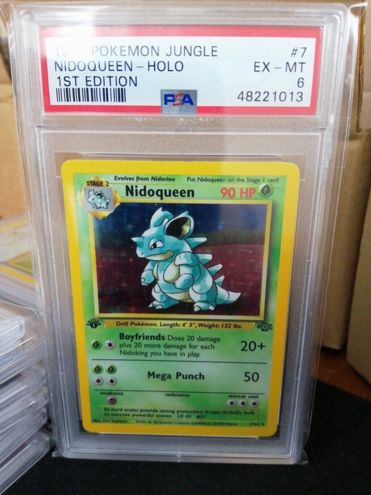 Pokemon Jungle Rare Holo Nidoqueen #7 