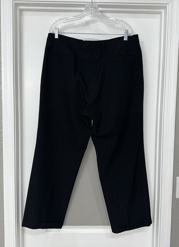 J. Ferrar Pant Suit 3 Piece Size 46R 2 Button Sport Coat Men's Blazer Striped - Picture 18 of 24