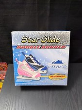 Lake Placid Star Glide Double Runner Blue Ice Skates Boys/Youth Sz. 11J