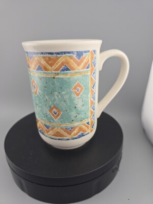 Vintage Retro 1990 Churchill Jeff Banks Ports of Call Kabul Kaffeebecher H41/4'' 