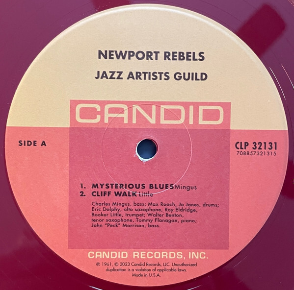 ミュージシャン Rebel LP Newport Rebels - Jazz Artist Guild (#708857321315) | eBay
